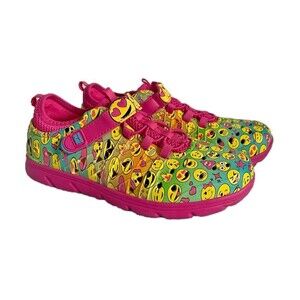 Stride Rite Made 2 Play Phibian Emoji Water Shoes Sneakers Pink Youth Girls 2​